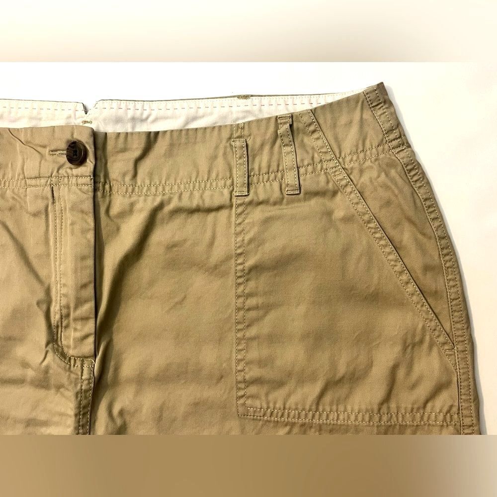 Lands End Women’s Tan Skirt Casual Skirt with Shorts Skort Size 16P - Picture 2 of 14